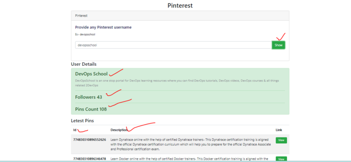 Pinterest Count DevOps Support