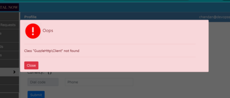 Error In Laravel Class Guzzlehttp Client Not Found Devops Support