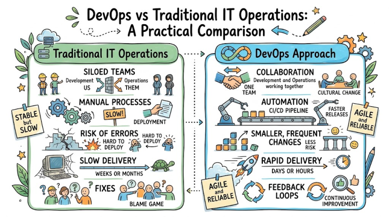 DevOps vs Traditional IT Operations: A Practical Comparison – DevOps ...